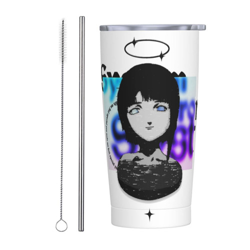 HEMBES Serial Experiments Lain Coffee Mug Insulated Travel Mugs Stainless Steel Portable Car Office Classic Tea Cup