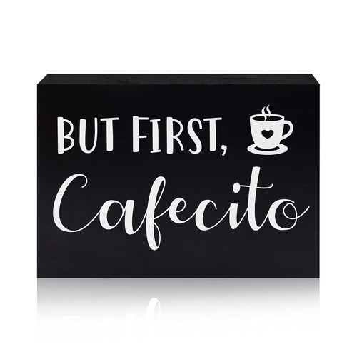 Xylolfsty But First Cafecito Sign But First Coffee Sign Wood Kitchen Cafe Coffee Bar Decor Mini Rustic Sign Shelf Sitter Sign Coffee Lovers Tray Sign Coffee Station Coffee Nook Cute Decor Sign Black Xylolfsty But First Cafecito Sign But First Coffee Sign Wood Kitchen Cafe Coffee Bar Decor Mini Rustic Sign Shelf Sitter Sign Coffee Lovers Tray Sign Coffee Station Coffee Nook Cute Decor Sign Black