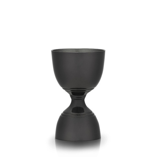 Viski Warren Canterbury Double Jigger - Liquor Measuring Double Jigger for Bartending - Professional Cocktail Jigger, 1oz and 2oz, Gunmetal Black