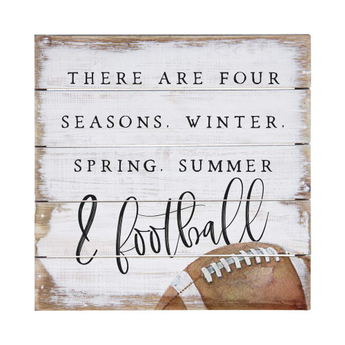 Simply Said, INC Perfect Pallets Petites - Football Season, 6x6 in Rustic Wood Sign PET1983