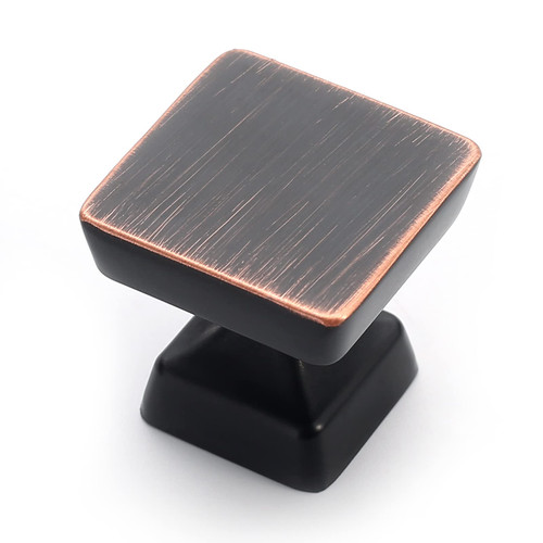 Amerdeco 10 Pack Oil Rubbed Bronze Cabinet Knobs 1.2 Inch(30mm) Single Hole Cabinet Handles Dresser Knobs Drawer Knobs and Pulls for Bathroom Cabinets ZH0008