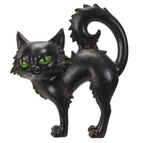 Pacific Giftware Black Cat Standing Figurine, Spooky Collectible Polyresin Statue and Home Decoration, 7.68 Inches x 2.76 Inches x 8.25 Inches