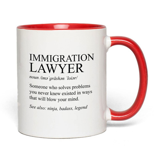 Bubble Hugs Lawyer Two Tone Red Coffee Mug 11oz - Immigration Lawyer Definition - Funny Attorney Civil Law Legal Court Legal Advice Advocate Bubble Hugs Lawyer Two Tone Red Coffee Mug 11oz - Immigration Lawyer Definition - Funny Attorney Civil Law Legal Court Legal Advice Advocate