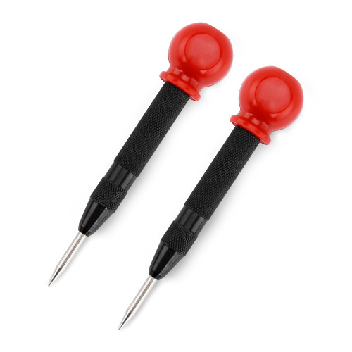 Automatic Center Punch, 5 Inch Spring Loaded Center Punch with Adjustable Tension Center Hole Punch for Metal Wood Glass Plastic
