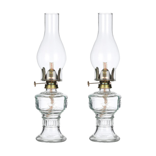 DNRVK 2 Pieces Rustic Oil Lamp Lantern Vintage Glass Kerosene Lamp 12.5''Chamber Oil Lamps for Indoor Use Home Decor Lighting Classic Old Hurricane Oil Lamp for Emergency Lighting DNRVK 2 Pieces Rustic Oil Lamp Lantern Vintage Glass Kerosene Lamp 12.5''Chamber Oil Lamps for Indoor Use Home Decor Lighting Classic Old Hurricane Oil Lamp for Emergency Lighting