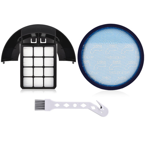 Anewise Filter Kits Replacement for Hoover ?Elite Rewind Bagless Upright HEPA Exhaust - Includes Parts 304087001 (blue filter) and 411018001 (black filter)