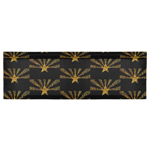 Augenstern Window Topper Curtain Arizona-State-Flag-Gold 54x18 inch Valance Short Curtain for Kitchen Windows/Bathroom/Living Room/Bedroom