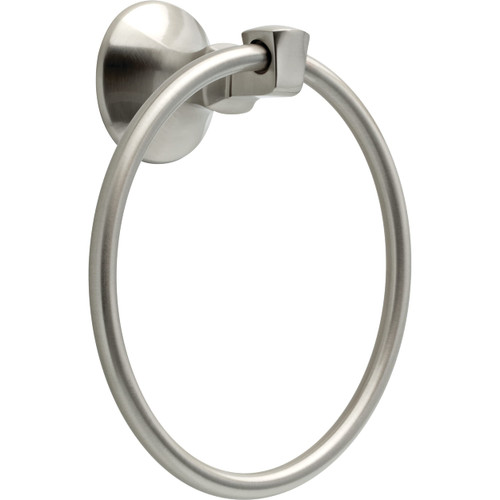 Delta Faucet 76246-BN Mandara Wall Mounted Towel Ring in SpotShield Brushed Nickel, Bath Accessories