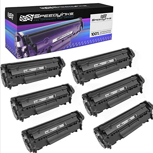 Speedy Inks - 6PK Compatible Replacement for HP 12A Q2612A Black Laser Toner Cartridge