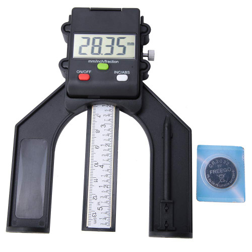 Digital Height Gauge, 0-80mm Depth Gauge Vernier Caliper Measuring Tool with LCD Display, Woodworking Depth Measuring Ruler for Carpenter Woodworking Tool for Router Table