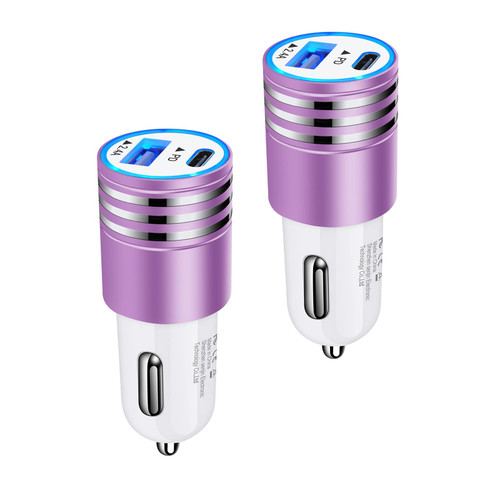 USB C Car Charger, 2Pack 30W PD+2.4A Fast Charging Cigarette Lighter Adapter Type C Car Plug Automobile Charger for iPhone 14 13 12 11 Pro Max SE XR XS X,Samsung Galaxy S23 S22 S21 S20,Pixel 7a 7 6 5
