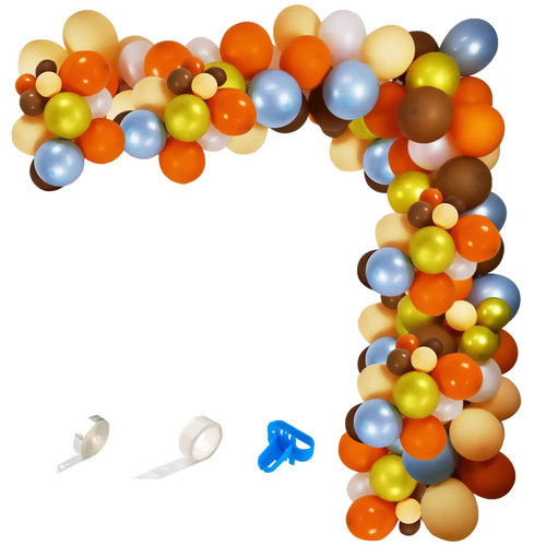 HPWF Fall Balloons Garland Arch Kit - Orange Khaki Dusty Blue White Balloons Garland for Thanksgiving Autumn Little Pumpkin Neutral Baby Shower Birthday Party Decorations HPWF Fall Balloons Garland Arch Kit - Orange Khaki Dusty Blue White Balloons Garland for Thanksgiving Autumn Little Pumpkin Neutral Baby Shower Birthday Party Decorations