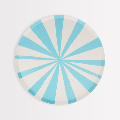 Meri Meri Blue Stripe Side Plates (Pack of 8)