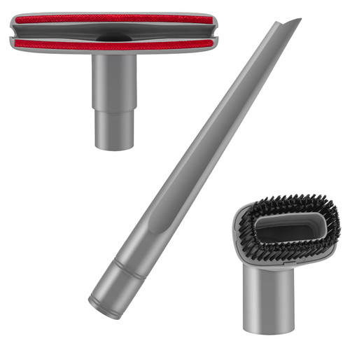 Crevice Tool and Dust Brush Upholstery Tool Compatible with Shark Navigator Lift-Away Vacuum Cleaner Models NV350, NV352, NV355, NV356E, Compare to Part No.112FFJ, Gray, 05