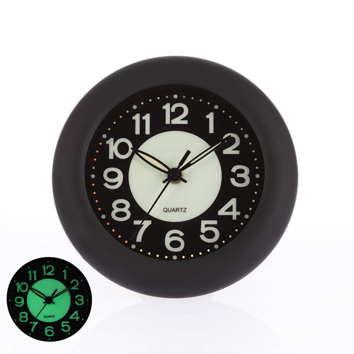 JLENOVEG Modern Night Light Black Wall Clock, 6.7 Inch Luminous Silent Non-Ticking Quartz Wall Clocks, Numbers and Hands, AA Battery Operated Decorative Wall Clock JLENOVEG Modern Night Light Black Wall Clock, 6.7 Inch Luminous Silent Non-Ticking Quartz Wall Clocks, Numbers and Hands, AA Battery Operated Decorative Wall Clock