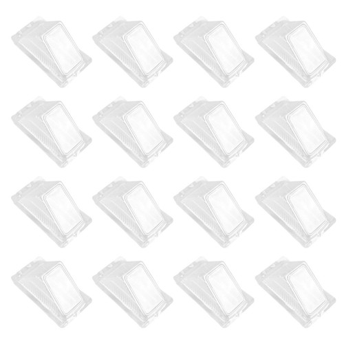 Operitacx 100Pcs Sandwich Container Plastic Sandwich Triangle Box Clear Sandwich Dessert Cake Box Container with Lids for Home Plastic Wedges Box Kitchen Packing containers (5.9x3.3x3.1 inch)