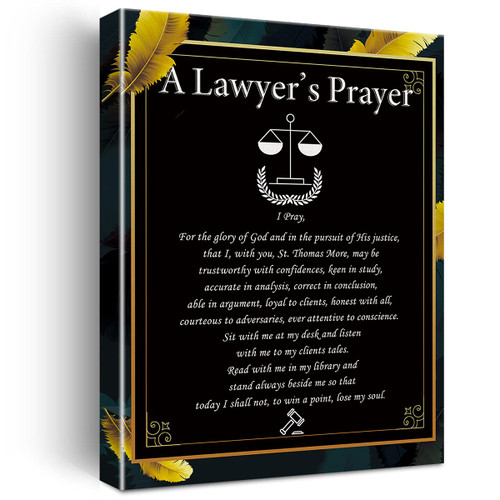 Inspirational Wall Art a Lawyer's Prayer Canvas Painting Prints for Home Wall Decor Framed Artwork Lawyer Graduation Law Student Gifts(12x15 Inch) Inspirational Wall Art a Lawyer's Prayer Canvas Painting Prints for Home Wall Decor Framed Artwork Lawyer Graduation Law Student Gifts(12x15 Inch)