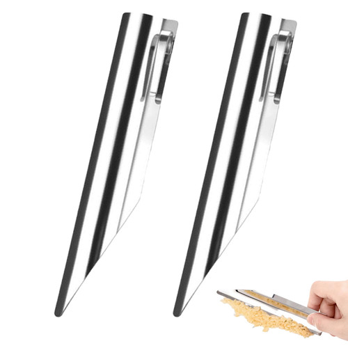 Cake Knives Crumbers for Servers 2PCS 5.51x3.35x1.06 Inch Stainless Steel Table Crumber Portable Polished Table Crumb Sweeper Curved Cake Scraper for Kitchen Restaurant