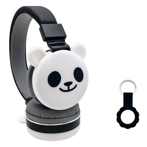 YLFASHION Cartoon Headphone Wireless FM Headset Music Stereo Headphones Kid's Headphone Over Ear for The Study (Panda)