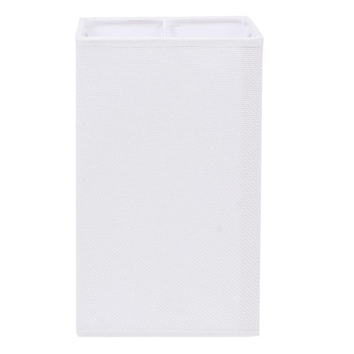 OSALADI Table Light Cover E27 Square Lamp Shade Linen Lamp Shades for Table Lamps Chandelier Lampshade Cover Replacement for home office decor White Linen Lamp Shade