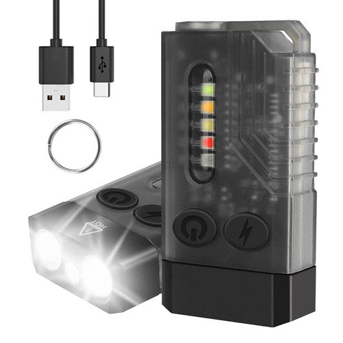 FiTORCH Small Powerful EDC Flashlight, Super Bright 1000 LM Rechargeable LED Keychain Flash Light with 365nm UV Red Green Blue Light, Mini Pocket COB Side Tail Magnet - 14 Modes, IPX4, Black (V10) FiTORCH Small Powerful EDC Flashlight, Super Bright 1000 LM Rechargeable LED Keychain Flash Light with 365nm UV Red Green Blue Light, Mini Pocket COB Side Tail Magnet - 14 Modes, IPX4, Black (V10)