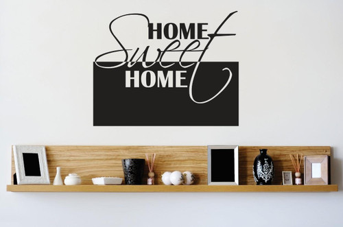 Design with Vinyl 3 Zzz 517 Home Sweet Home Image Quote Wall Decal Sticker, 20 x 20-Inch, Black