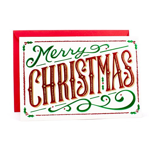 Hallmark Christmas Card (Blank Inside Merry Christmas Card)