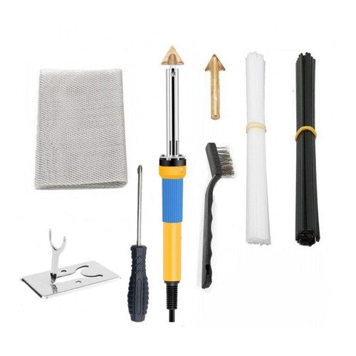 Kayiete Plastic Welding Repair Kit, 80W Iron Welder Soldering Iron Kit with 40pcs Rods Professional Surface Repair Tool for Car Bumper, Kayak, Canoe,