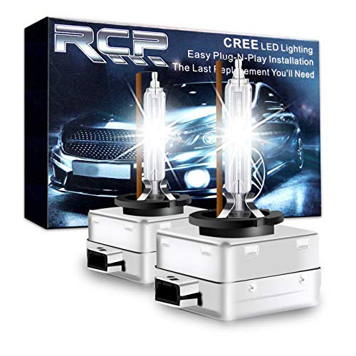 RCP - D1S4 - (A Pair) D1S/ D1R 4300K Xenon HID Replacement Bulb Factory White Warm White Metal Stents Base 12V Car Headlight Lamps Head Lights 35W