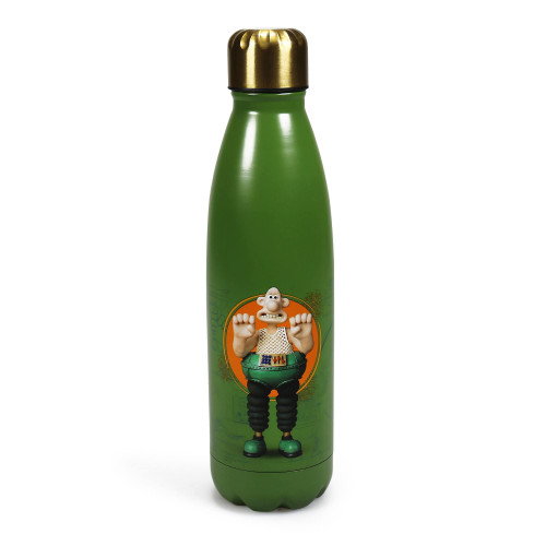 Aardman - Water Bottles - Wallace & Gromit 'Wallace' Metal Water Bottle 500ml