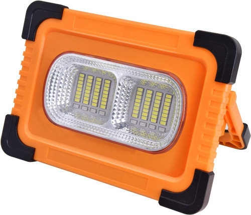 MarsPro Solar Emergency Charging Lamp,Portable Solar Light 80W 6000 Lumens Rechargeable Flood Light with Stand 10000mAh Power Bank Waterproof LED Light for Outdoor Camping Hiking Emergency Lighting