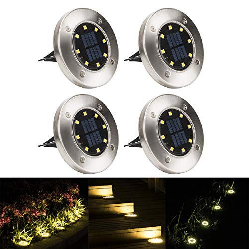 Xycheri Solar Pathway Lights,8 LED Outdoor Solar Garden Lights,Waterproof Solar Landscape Lights for Garden, Path, Yard, Patio, Driveway, Walkway, Lawn - 4 Pack Xycheri Solar Pathway Lights,8 LED Outdoor Solar Garden Lights,Waterproof Solar Landscape Lights for Garden, Path, Yard, Patio, Driveway, Walkway, Lawn - 4 Pack