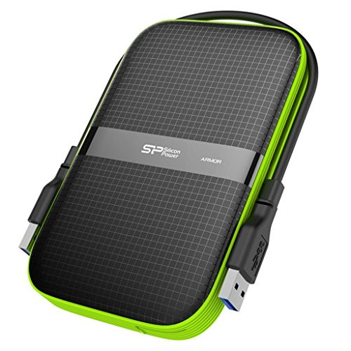 Silicon Power 1TB Black Rugged Portable External Hard Drive Armor A60, Shockproof USB 3.0 for PC, Mac, Xbox and PS4 - New Version