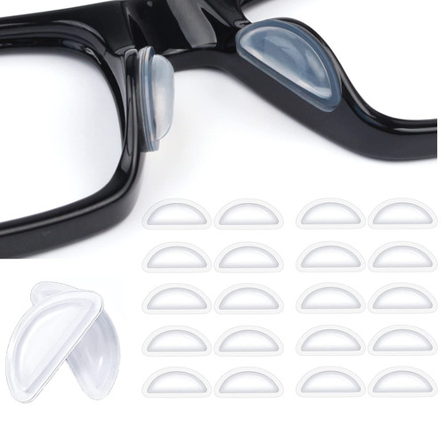 Eyeglass Nose Pads,Silicone Nose Pads for Glasses,Anti-Slip Soft Nose Pads for Plastic Frames (Clear/3.5mm),10 Pairs Eyeglass Nose Pads,Silicone Nose Pads for Glasses,Anti-Slip Soft Nose Pads for Plastic Frames (Clear/3.5mm),10 Pairs