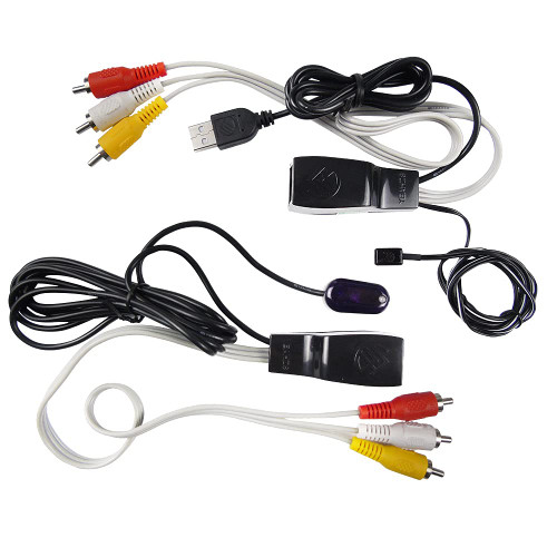 AllAboutAdapters 3-in-1 Composite RCA Video Audio IR Extender Over Cat5 Cat5E Cat6 Cable AllAboutAdapters 3-in-1 Composite RCA Video Audio IR Extender Over Cat5 Cat5E Cat6 Cable