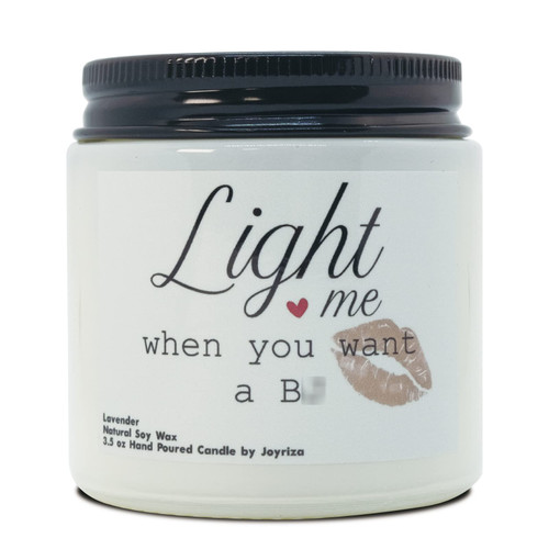 Light Me When You Want a BJ, Funny Anniversary Birthday Gifts for Boyfriend Husband, Christmas Valentines Gag Joke Soy Candle Gift for Men Women, Naughty Candles for Him (Lavender, 3.5oz) Light Me When You Want a BJ, Funny Anniversary Birthday Gifts for Boyfriend Husband, Christmas Valentines Gag Joke Soy Candle Gift for Men Women, Naughty Candles for Him (Lavender, 3.5oz)