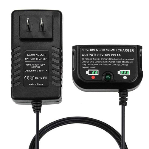 Replacement for Black and Decker 9.6V-18V Battery Charger: 90571729, 90556254-01, 90592360-01 Compatible with Black and Decker 18V 14.4V 12V 9.6V NiCad & NiMh Battery