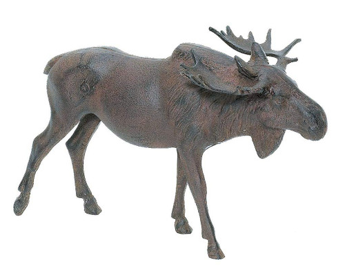 Full Bodied Cast Iron Moose Statue