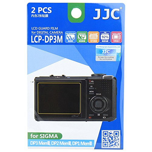 JJC LCP-DP3M Guard Film Digital Camera LCD Screen Protector For Sigma DP3 Merrill DP2 Merrill DP1 Merrill