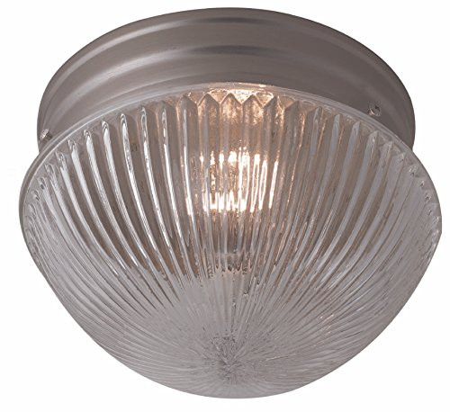 Trans Globe Lighting 3638 BN Indoor Harbor 8" Flushmount, Brushed Nickel