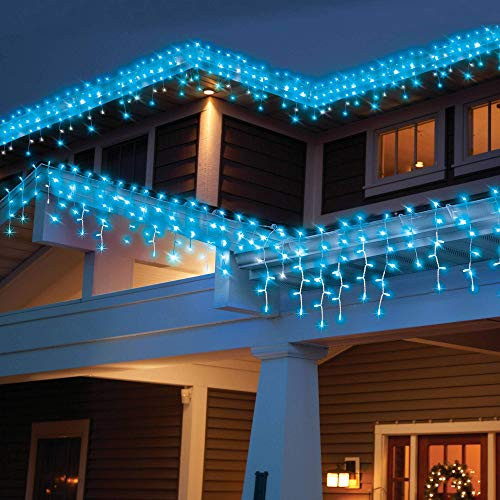 Holiday Time 300-Count High Density Blue Icicle Lights