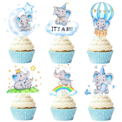 36Pcs Blue Elephant Cupcake Toppers It's a Boy Baby Shower Cupcake Toppers Elephant Baby Shower Decorations for Boy Elephant Cupcake Picks Gender Reveal Birthday Party Cake Decoration Supplies 36Pcs Blue Elephant Cupcake Toppers It's a Boy Baby Shower Cupcake Toppers Elephant Baby Shower Decorations for Boy Elephant Cupcake Picks Gender Reveal Birthday Party Cake Decoration Supplies