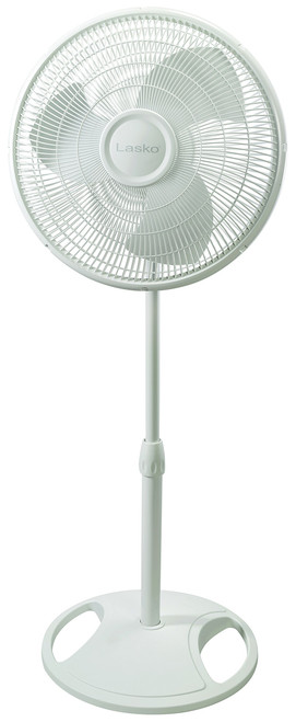 Lasko 2520 Oscillating Stand Fan,White 16 Inch