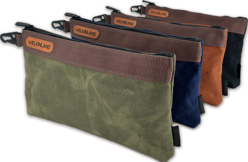 Heavy-Duty Canvas Tool Pouch, 4PCS Tool Pouches, 12" Tool Pouch, Waxed Canvas Zipper Tool Pouch, Canvas Socket Bag, Canvas Tool Bag Zipper, Tool Pouch Bag, Zipper Tool Pouch, Tool Pouches with Zipper