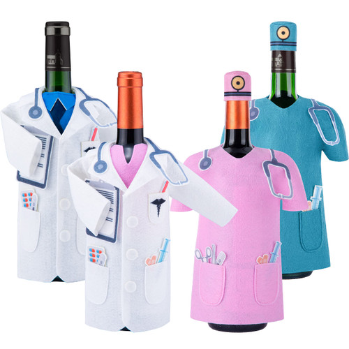 White Coat Ceremony Gifts Doctor,Pharmacy,Nurse Wine Bottle Cover,Doctor Wine Bottle Cover,Doctor Coat for Wine Bottle,Wine Bottle Doctor Coat,Surgeon Gift,Doctor Graduation Gift,Medical Student Gift