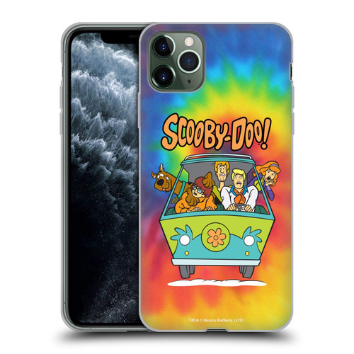 Head Case Designs Officially Licensed Scooby-Doo Tie Dye Mystery Inc. Soft Gel Case Compatible with Apple iPhone 11 Pro Max