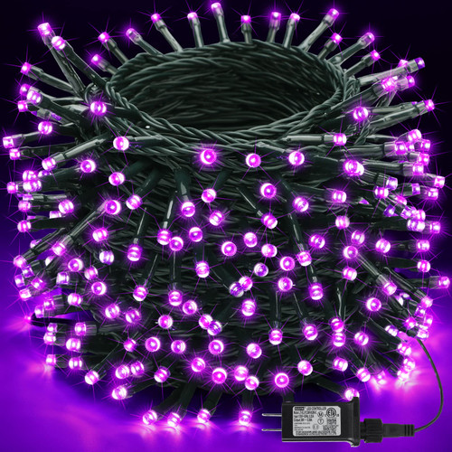 Joomer Purple Halloween Lights 279FT 800 LED Halloween String Lights with 8 Modes Timer Waterproof Plug-in Purple String Lights for Indoor Outdoor Halloween Decorations