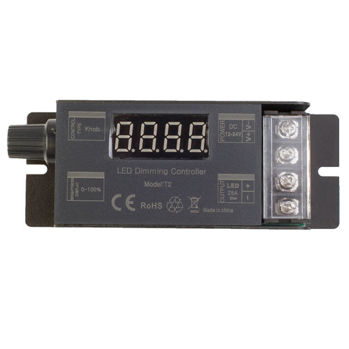 LED Dimmer Switch, on/Off Switch, Manual Control Dim Switch DC 12v-24v 25A for LED Light Strip Module Under Cabinet Showcase Light