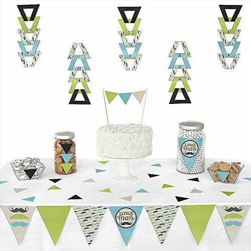 Big Dot of Happiness Dashing Little Man Mustache Party - Triangle Baby Shower or Birthday Party Decoration Kit - 72 Pieces Big Dot of Happiness Dashing Little Man Mustache Party - Triangle Baby Shower or Birthday Party Decoration Kit - 72 Pieces