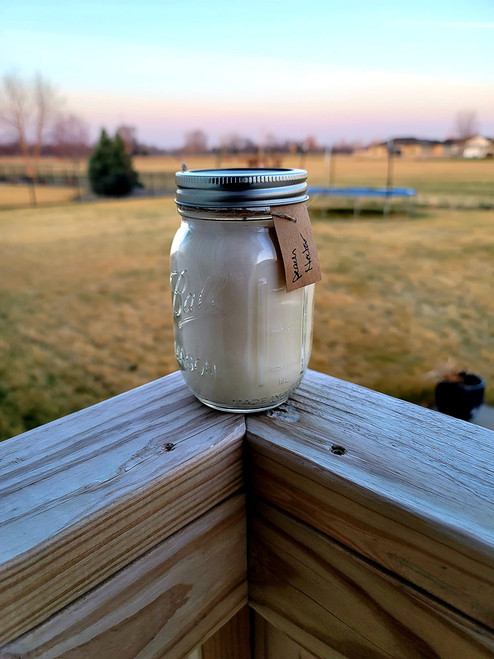 16oz Mason Jar Soy Candle (Banana Nut Bread)